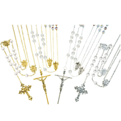 Gold & Crystal Wedding Lasso Rosary