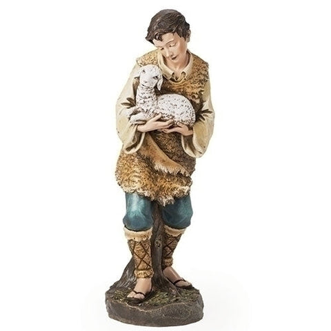 Shepherd with Lamb Nativity Figure - 39" Scale - Gerken's Religious Supplies