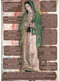Our Lady of Guadalupe Mini Size Tapestry 5" x 8.5"