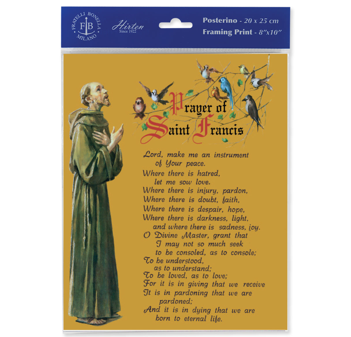Prayer of St. Francis Print - 8