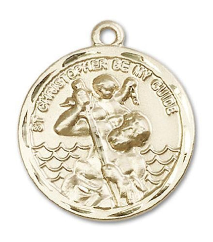 St. Christopher 14kt Gold Medal - Gerken's Religious Supplies