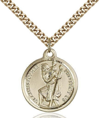 St. Christopher Gold Filled Pendant - Gerken's Religious Supplies