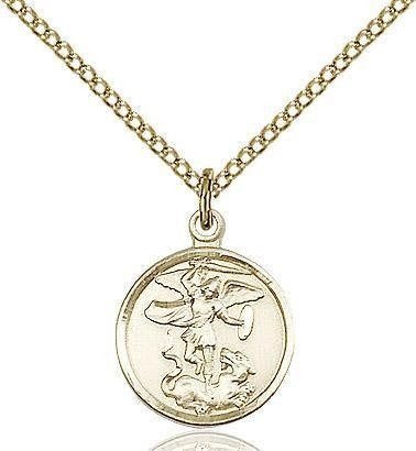 St. Michael the Archangel Gold Filled Pendant - Gerken's Religious Supplies