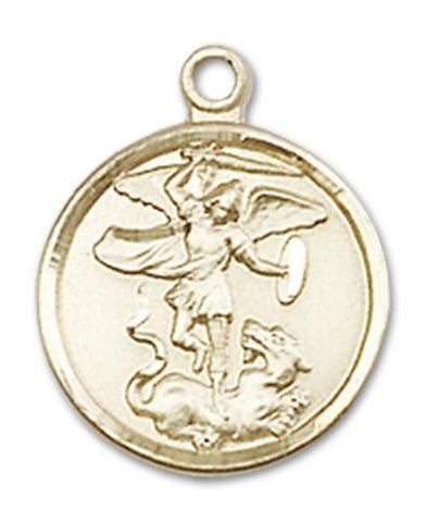 St. Michael the Archangel 14kt Gold Medal - Gerken's Religious Supplies