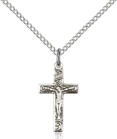 Crucifix Sterling Silver Pendant - Gerken's Religious Supplies