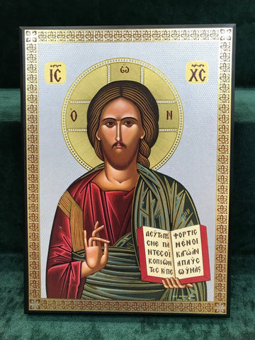 Christ Blessing Icon - Large - Gerken's Religious Supplies
