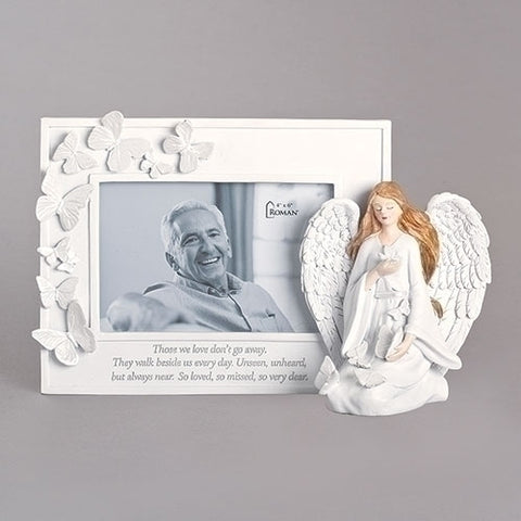 Butterfly Memorial Frame with Angel - Gerken's Religious Supplies