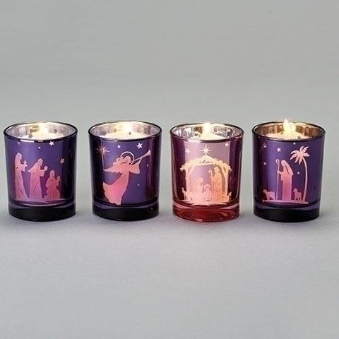 Nativity Scene Votive Holders - Gerken's Religious Supplies