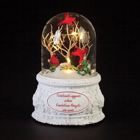 Musical Led Dome with Trees & Cardinals - Gerken's Religious Supplies