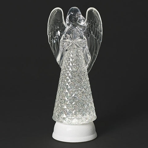 Lighted Swirl Angel with Star - Gerken's Religious Supplies