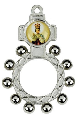 Infant of Prague Rosary Ring - Gerken's Religious Supplies