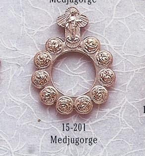 Our Lady of Medjugorje Rosary Ring - Gerken's Religious Supplies