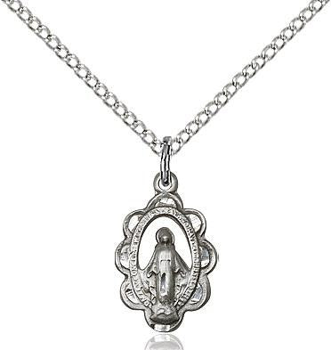 Miraculous Sterling Silver Pendant - Gerken's Religious Supplies