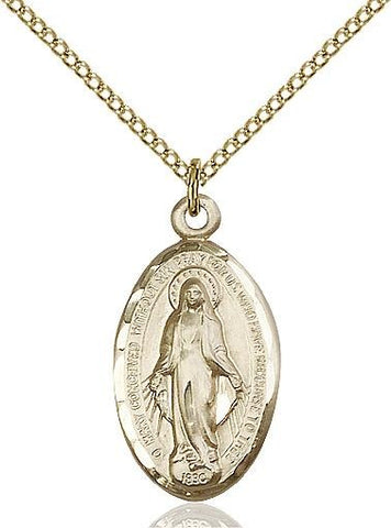 Miraculous Gold Filled Pendant - Gerken's Religious Supplies