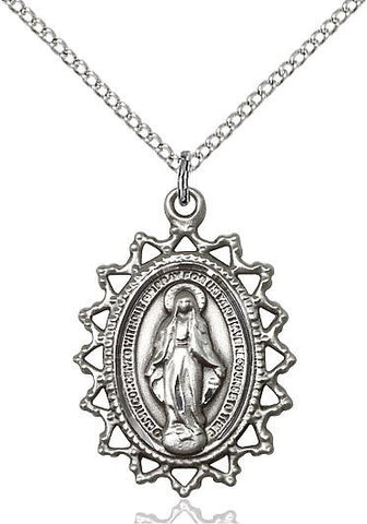 Miraculous Sterling Silver Pendant - Gerken's Religious Supplies