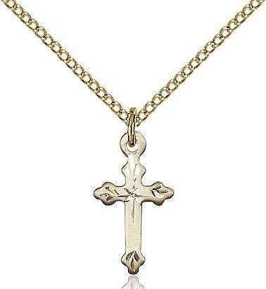 Plain Cross Gold Filled Pendant - Gerken's Religious Supplies