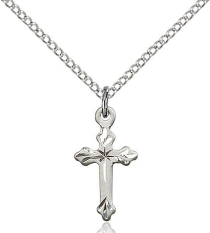 Plain Cross Sterling Silver Pendant - Gerken's Religious Supplies