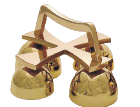 4 Cup Satin Brass Altar Bells - Gerken's Religious Supplies