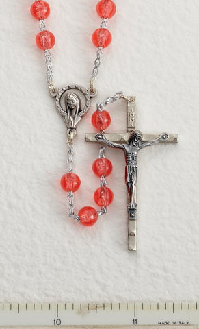 Pink Plastic Bead Rosary - Gerken's Religious Supplies