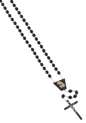 Wood Oval Bead Wall Rosary - Gerken's Religious Supplies