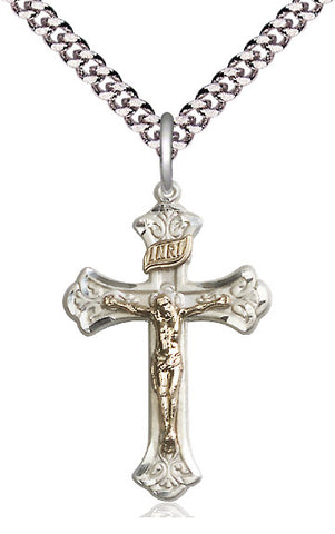 Crucifix Sterling Silver Pendant - Gerken's Religious Supplies