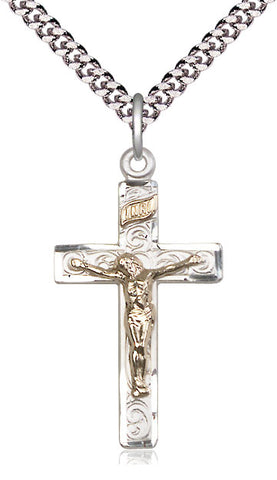 Crucifix Sterling Silver Pendant - Gerken's Religious Supplies