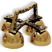 4 Cup Satin Brass Altar Bells - Gerken's Religious Supplies 