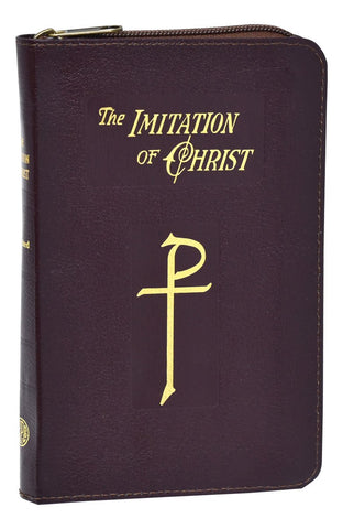 The Imitation of Christ - Burgundy Zipper Cover - Gerken's Religious Supplies