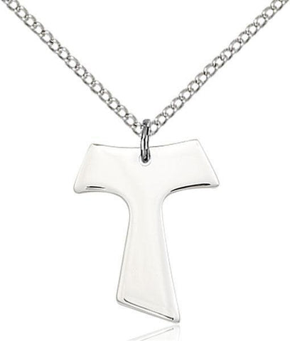 Tau Cross Sterling Silver Pendant - Gerken's Religious Supplies