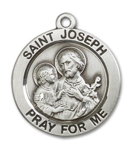 St. Joseph Sterling Silver Medal - Gerken's Religious Supplies