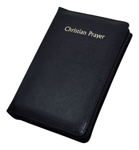 Christian Prayer - Black Leather with Zipper - Gerken's Religious Supplies