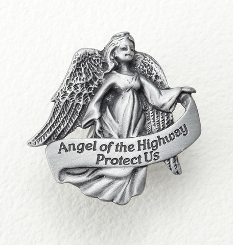 Angel of the Highway Auto Visor Clip - Gerken's Religious Supplies