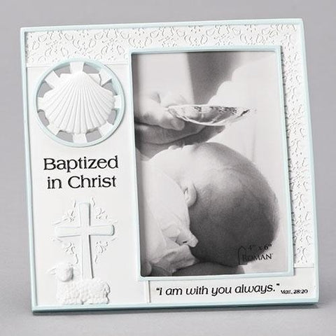 Shell Baptism Frame - Boy - Gerken's Religious Supplies