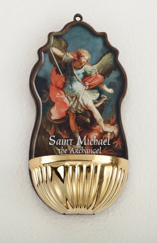 St. Michael Holy Water Font - Gerken's Religious Supplies
