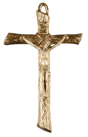 Gold Finished Crucifix - Extra Large 4-3/4" - Gerken's Religious Supplies