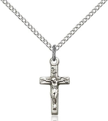 Crucifix Sterling Silver Pendant - Gerken's Religious Supplies