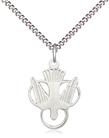 Holy Spirit Sterling Silver Pendant - Gerken's Religious Supplies