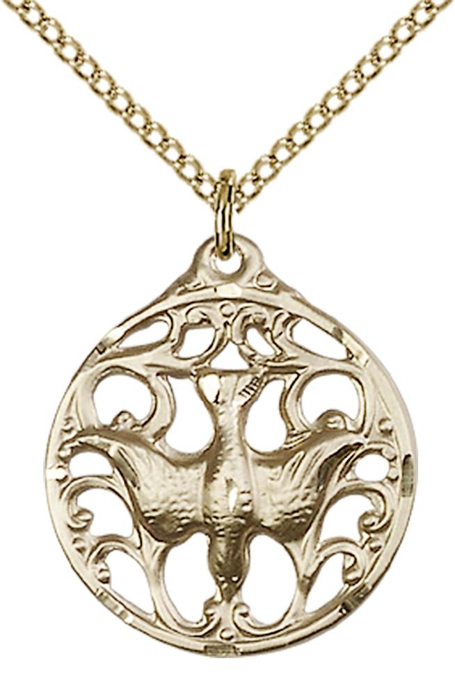Holy Spirit Gold Filled Pendant – Gerken's Religious Supplies