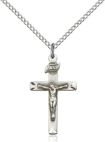 Crucifix Sterling Silver Pendant - Gerken's Religious Supplies