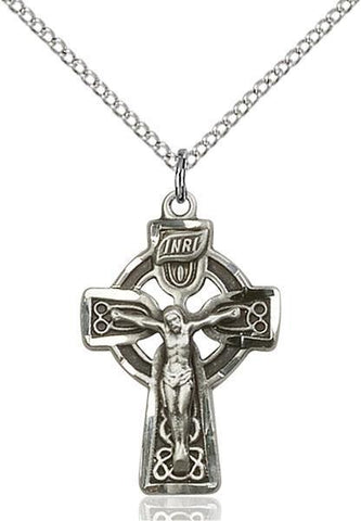 Crucifix Sterling Silver Pendant - Gerken's Religious Supplies
