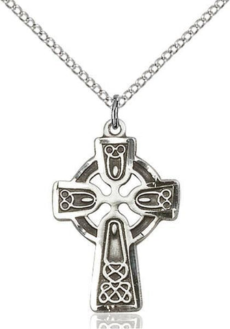 Celtic Cross Sterling Silver Pendant - Gerken's Religious Supplies