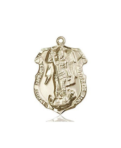 St. Michael The Archangel 14kt Gold Medal - Gerken's Religious Supplies