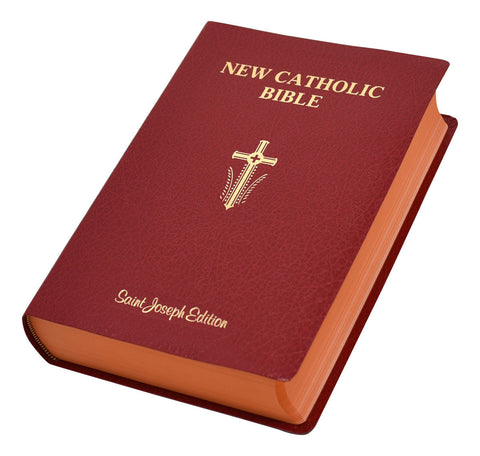 St. Joseph New Catholic Bible, Giant Type - Red Softcover - Gerken's Religious Supplies
