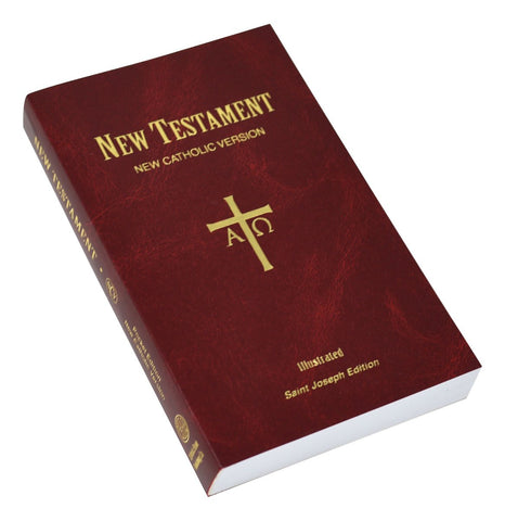 St. Joseph Edition NCV New Testament - Burgundy - Gerken's Religious Supplies