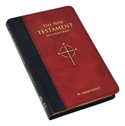 St. Joseph Edition NCV New Testament - Burgundy - Gerken's Religious Supplies