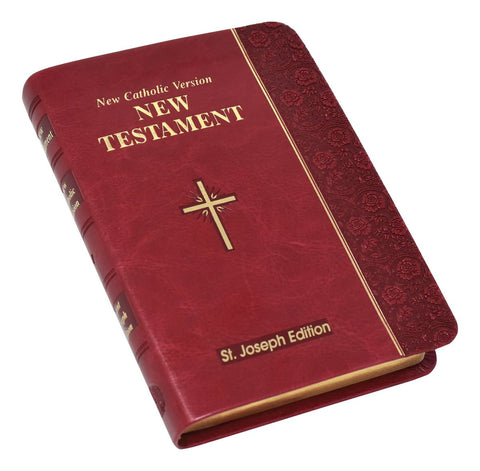 St. Joseph New Catholic Version New Testament - Burgundy - Gerken's Religious Supplies
