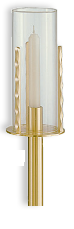 Satin Bronze Fixed Torch 54" - Gerken's Religious Supplies