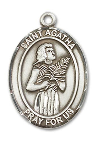 St. Agatha Sterling Silver Medal