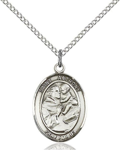 St. Anthony of Padua Sterling Silver Pendant - Gerken's Religious Supplies