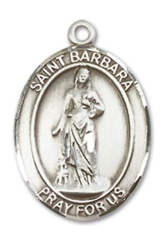 St. Barbara Sterling Silver Medal